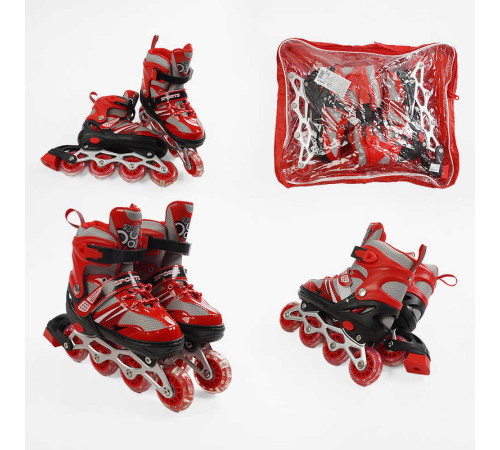 Ролики 89208-М /розмір 34-38/ колір – ЧЕРВОНИЙ – в наличии! Купите сейчас у KAZKOVA