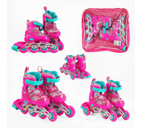 Ролики 60144-XS розмір 26-28 (6) колір РОЖЕВИЙ, колеса PVC, устілка – 15-16.5 см, d колес – 6 см, переднє зі світлом, переставні колеса, в коробці – в наличии! Купите сейчас у KAZKOVA Ролики 60144-XS розмір 26-28 (6) колір РОЖЕВИЙ, колеса PVC, устілка – 15-16.5 см, d колес – 6 см, переднє зі світлом, переставні колеса, в коробці – в наличии! Купите сейчас у KAZKOVA