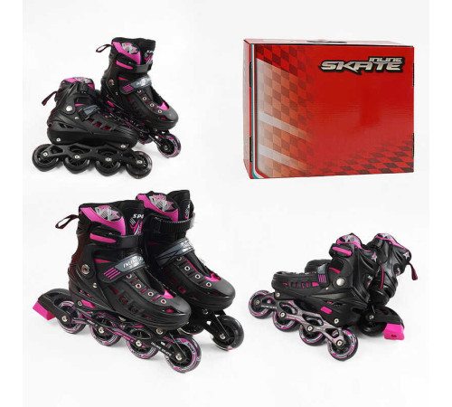 Ролики D-4029 L розмір 39-43 (6) колір РОЖЕВИЙ, колеса PU, d – 9 см, устілка 23-27 см, алюмінієва рама, гальма, переднє зі світлом, підшипник ABEC-7, в коробці – в наличии! Купите сейчас у KAZKOVA Ролики D-4029 L розмір 39-43 (6) колір РОЖЕВИЙ, колеса PU, d – 9 см, устілка 23-27 см, алюмінієва рама, гальма, переднє зі світлом, підшипник ABEC-7, в коробці – в наличии! Купите сейчас у KAZKOVA