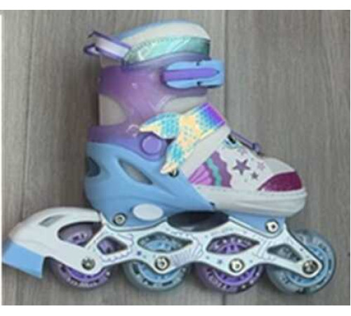 Ролики 6041-08 S розмір 29-33 (6) колір Фіолетовий, колеса PU, d колес – 6 см, підсвічування коліс, в сумці – в наличии! Купите сейчас у KAZKOVA