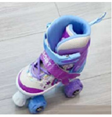 Ролики 80117-05 S розмір S 31-34 (6) колір Фіолетовий, колеса PU, КОЛЕСА ЗІ СВІТЛОМ, d коліс – 4,5 см, в сумці