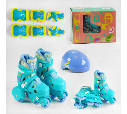 Ролики с захистом 77002-XS розмір 26-29 (6) колір СИНІЙ, колеса PU, ПЕРЕДНЄ КОЛЕСО СВІТЛО, устілка – 15-16.5 см, d колес – 6 см, в коробці – в наличии! Купите сейчас у KAZKOVA Ролики с захистом 77002-XS розмір 26-29 (6) колір СИНІЙ, колеса PU, ПЕРЕДНЄ КОЛЕСО СВІТЛО, устілка – 15-16.5 см, d колес – 6 см, в коробці – в наличии! Купите сейчас у KAZKOVA