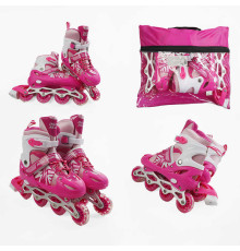 Ролики 41082-L /розмір 39-43/ колір – РОЖЕВИЙ