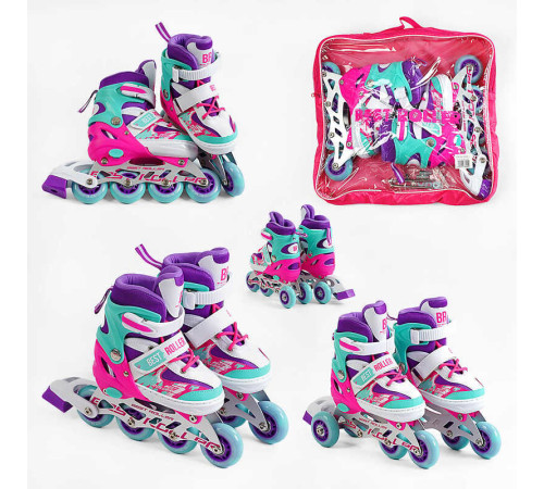 Ролики 25400-S Best Roller /розмір 30-33/ колір – ФІОЛЕТОВИЙ (6) колеса PU, ПЕРЕДНЄ КОЛЕСО СВІТЛО, переставні задні колеса, устілка 17-18.5 см, d колес – 6.5 см, в сумці – в наличии! Купите сейчас у KAZKOVA Ролики 25400-S Best Roller /розмір 30-33/ колір – ФІОЛЕТОВИЙ (6) колеса PU, ПЕРЕДНЄ КОЛЕСО СВІТЛО, переставні задні колеса, устілка 17-18.5 см, d колес – 6.5 см, в сумці – в наличии! Купите сейчас у KAZKOVA