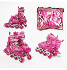 Ролики 80273-М /розмір 34-38/ колір – РОЖЕВИЙ