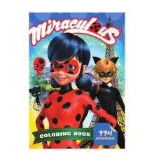 гр Розмальовка із завданнями 114 наклейок А4 "Леді Баг" (укр) (50) 6922203546670 "Jumbi"