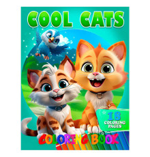 гр Розмальовка 18 кольорових малюнків "Cool Cats" 9789655322897 (50) "Jumbi"