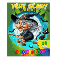 гр Розмальовка 18 кольорових малюнків "Very Scary" 9789655322866 (50) "Jumbi"