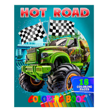 гр Розмальовка 18 кольорових малюнків "Hot Road" 9789655322934 (50) "Jumbi"