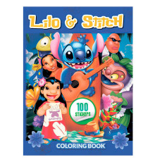 гр Розмальовка 100 наліпок "Ліло і Стіч" 6922203547684 (50) "Jumbi", 16 сторінок + 2 сторінки наліпок