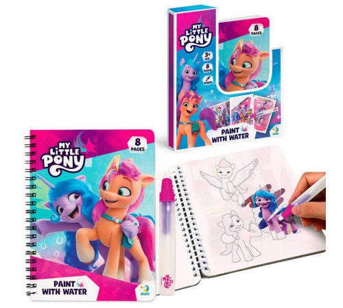 гр Водна розмальовка "My Little Pony" 200445 (30) "DoDo", 8 сторінок, маркер гр Водна розмальовка "My Little Pony" 200445 (30) "DoDo", 8 сторінок, маркер