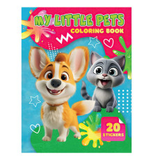 гр Розмальовка 20 наліпок А4: My Little Pets 9789655323160 (50) "Jumbi"