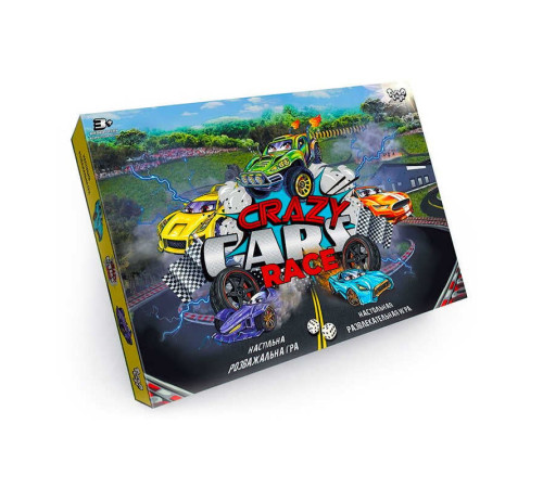 гр Настільна гра "Crazy Cars Race" DTG94R (20) "Danko Toys", опис укррос мовами