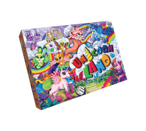 гр Настільна розважальна гра "Unicorn Land" DTG97 (20) "Danko Toys", у коробці гр Настільна розважальна гра "Unicorn Land" DTG97 (20) "Danko Toys", у коробці