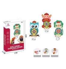 Гра баскетбол YL 1022-39 (60) мішень, бластер, 3 патрони на присосці, насос, баскетбольний м'яч та сітка, у коробці