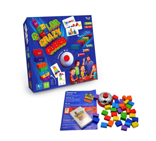 гр Розвиваюча настільна гра "Color Crazy Cubes" (10) CCC-02-01U УКР, "Danko Toys" гр Розвиваюча настільна гра "Color Crazy Cubes" (10) CCC-02-01U УКР, "Danko Toys"