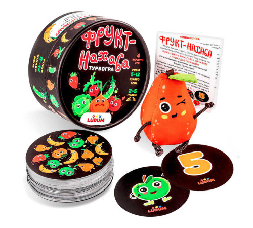 гр Гра настільна "Фрукт-нахаба" LG2047-52 тубус великий (10) "Ludum" – в наличии! Купите сейчас у KAZKOVA