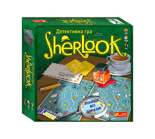 гр Детективна гра "Sherlook" 10120181У (17) "Ранок" – в наличии! Купите сейчас у KAZKOVA