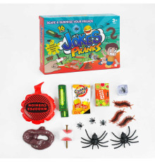 Набір приколів 388-1 (96/2) 16 елементів, муляжі, фігурки комах, в коробці