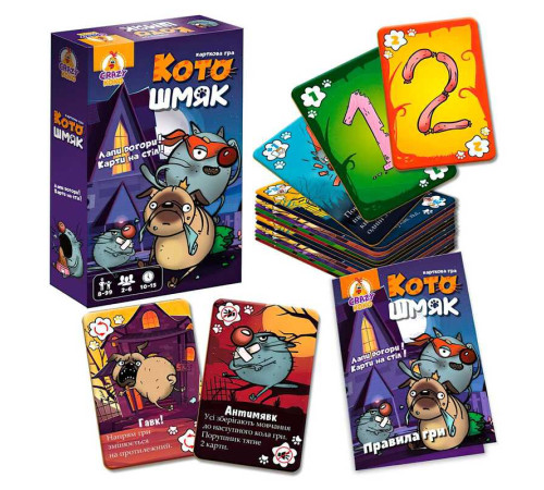 гр Гра настільна "Котошмяк" (укр) VT8077-01 (21) "Vladi Toys" гр Гра настільна "Котошмяк" (укр) VT8077-01 (21) "Vladi Toys"