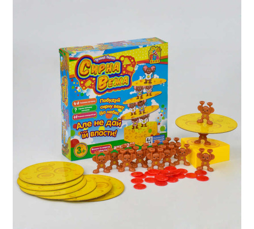 гр Настільна гра "Сирна вежа" 7265 (12) "4FUN Game Club", у коробці гр Настільна гра "Сирна вежа" 7265 (12) "4FUN Game Club", у коробці