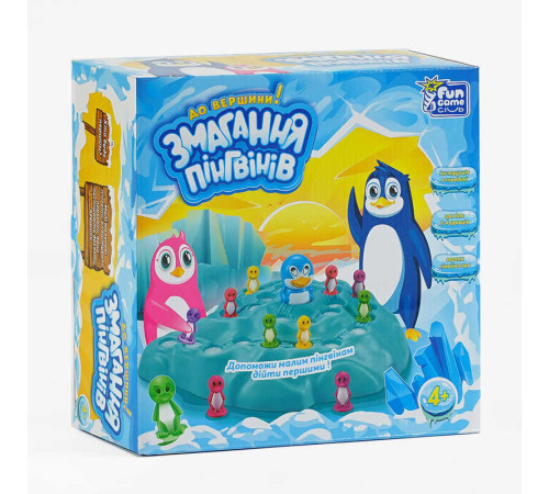гр Настільна гра "Змагання Пінгвінів" 93296 (24/2) "4FUN Game Club", в коробці гр Настільна гра "Змагання Пінгвінів" 93296 (24/2) "4FUN Game Club", в коробці