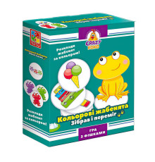 гр Гра настільна розважальна Crazy Koko "Кольорові жабенята" VT8025-06 (16) "Vladi Toys", в коробці