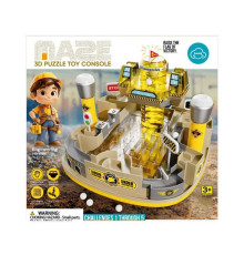 Настільна гра MKD 218 A (16) лабіринт, 2 джойстики для керування, механічний принцип, вежа з прапором, в коробці