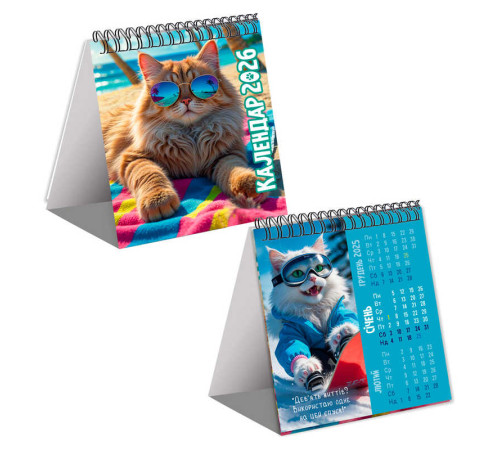 гр Календар "Муркотик" 2026 рік VT9502-07 (30) "Vladi Toys" – в наличии! Купите сейчас у KAZKOVA