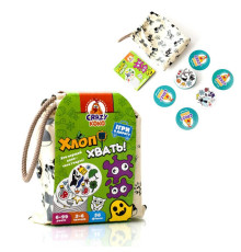 гр Гра настільна "Хлоп! Хвать!" (Укр) VT8077-13 (12) "Vladi Toys", 56 фішок, у мішку