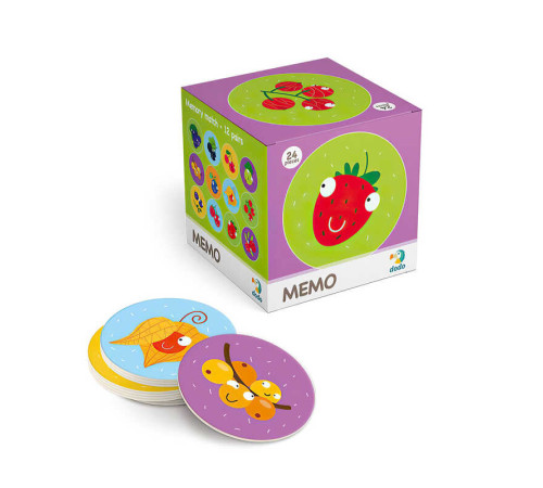 гр Гра настільна міні Мемо "Ягоди" 300143 (54) "Dodo" – в наличии! Купите сейчас у KAZKOVA