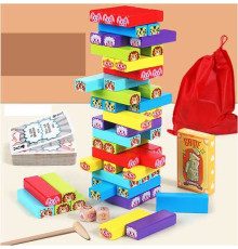 Дженга C 58250 (16) 54 деталі, картки, в коробці