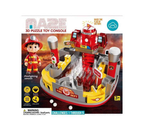 Настільна гра MKD 219 A (16) лабіринт, 2 джойстики для керування, механічний принцип, вежа з прапором, в коробці