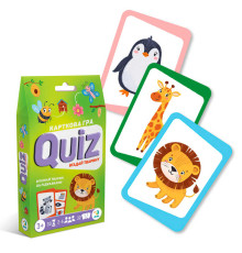 гр Карткова гра "Вікторина: Вгадай тварину!" 301244 (40) "DoDo", 32 картки розміром 107 см, в коробці