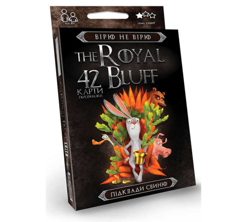 гр Карткова гра "The royal bluff" Вірю Не Вірю RBL-01-01U, RBL-01-02U / укр / (32) "Danko Toys" гр Карткова гра "The royal bluff" Вірю Не Вірю RBL-01-01U, RBL-01-02U / укр / (32) "Danko Toys"