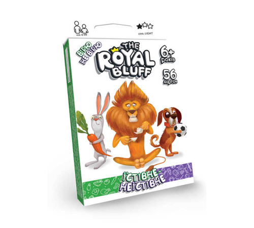 гр Карткова гра "The royal bluff" Їстівне неїстівне RBL-02-01U / укр / (32) "Danko Toys" гр Карткова гра "The royal bluff" Їстівне неїстівне RBL-02-01U / укр / (32) "Danko Toys"