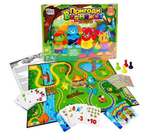 гр Настільна гра "Пригоди Ведмежат" 13485 (18) "4FUN Game Club", у коробці гр Настільна гра "Пригоди Ведмежат" 13485 (18) "4FUN Game Club", у коробці