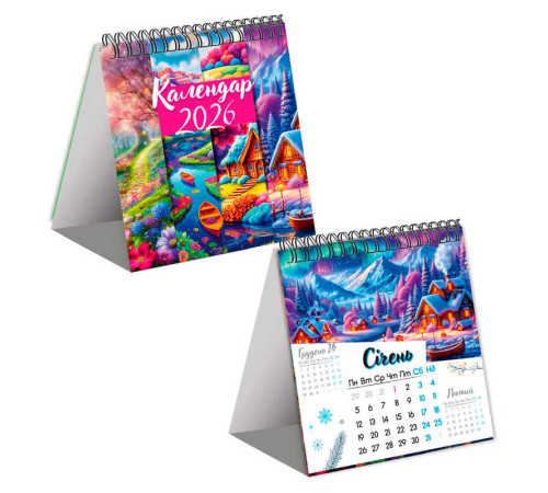 гр Календар "Природа" 2026 рік VT9502-01 (30) "Vladi Toys" – в наличии! Купите сейчас у KAZKOVA