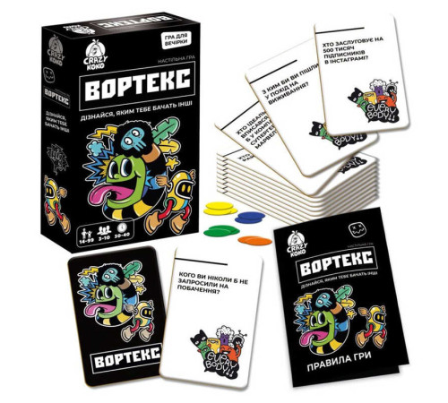 гр Гра настільна розважальна "Вортекс" VT5903-01 (21) "Vladi Toys", в коробці