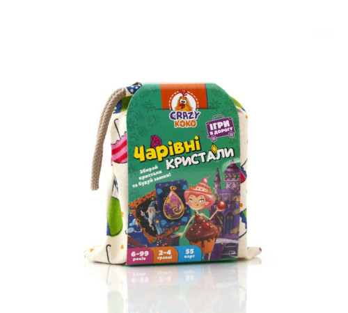 гр Гра настільна "Чарівні кристали" (укр) VT8077-12 (12) "Vladi Toys", 55 карт, у мішку гр Гра настільна "Чарівні кристали" (укр) VT8077-12 (12) "Vladi Toys", 55 карт, у мішку