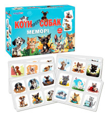 гр Гра настільна ME5032-24 "Меморі. Коти проти собак" (24) "Ludum"