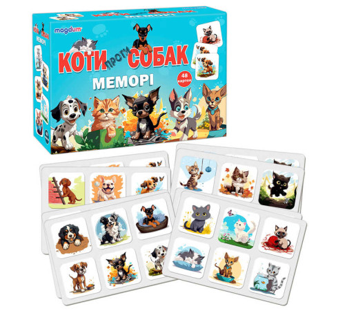 гр Гра настільна ME5032-24 "Меморі. Коти проти собак" (24) "Ludum" – в наличии! Купите сейчас у KAZKOVA