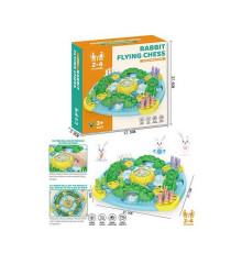 Гра 595-24 (54) гра-ходилка, фігурки зайчиків, гральний кубик, в коробці
