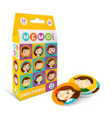 гр Гра мемо "Емоції" 301240 (30) "DoDo", 24 фішки (12 пар), в коробці