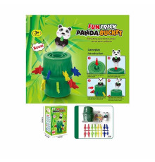 Гра розважальна 7742 (192/2) бамбук з пандою, листочки, колесо фортуни, гральний кубик, в коробці