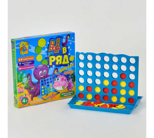 гр Настільна гра "4 в ряд" 7231 (12) "4FUN Game Club", в коробці гр Настільна гра "4 в ряд" 7231 (12) "4FUN Game Club", в коробці