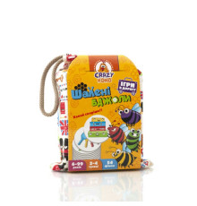 гр Гра настільна "Шалені бджоли" (укр) VT8077-15 (12) "Vladi Toys", 54 фішки, у мішку
