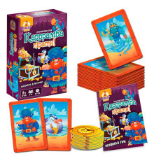 гр Гра настільна розважальна "Каррамба пірати!" VT8077-07 (21) "Vladi Toys", 50 карт, 12 монет, в коробці