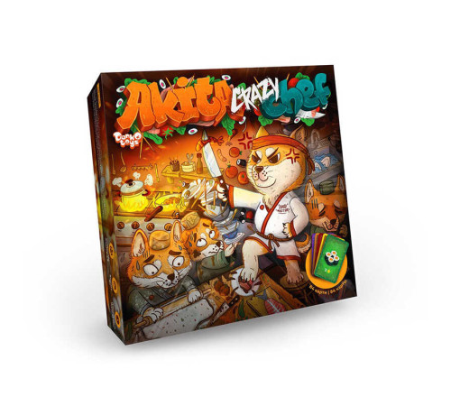 гр Настільна гра "Akita Crazy Chef" G-ACC-01-01 (10) "Danko Toys", опис укррос мовами