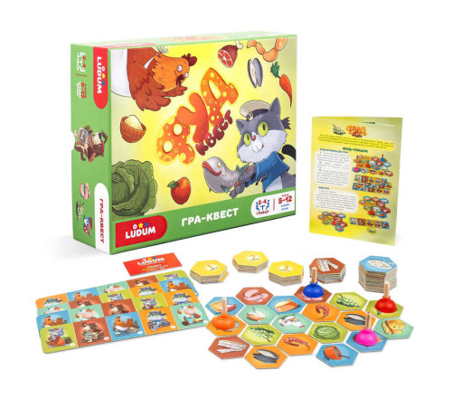гр Настільна гра-квест LG2047-61 "ФУДквест" (10) "Ludum", в коробці – в наличии! Купите сейчас у KAZKOVA